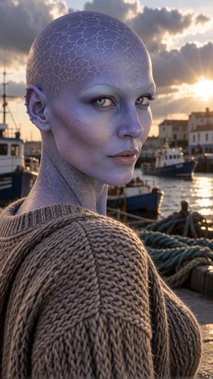 Dlvn Alien Woman, Chest-up, Eye-level, Turned Slightly, Gazi...
