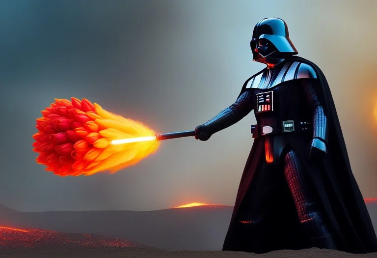 Darth Vader In A Fierce, Emotional Lightsaber Duel On The Vo...