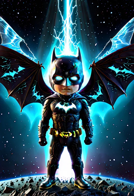 Its Body, Wings And Legsglass Shard,1boy,bat,batman,chibi1.5...