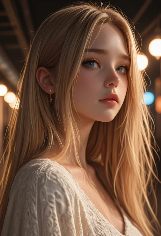 Semi-realistic, 3d Render, Subsurface Scattering, Cute Blond...