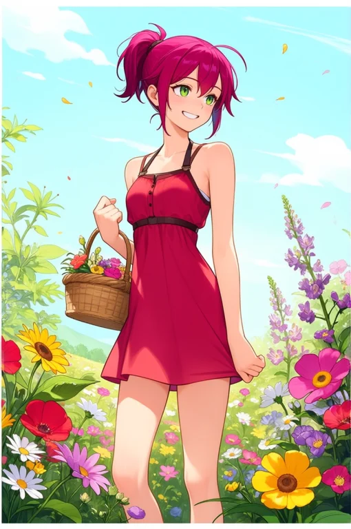 Sylviaptn. A Full-body Illustration Of Sylvia Standing In A...