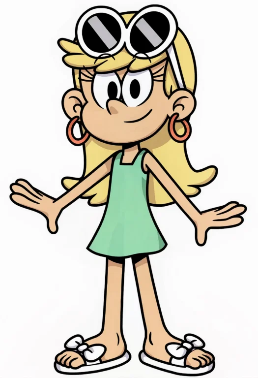 Leni Loud, The Loud House Style, Cartoon Style, Flat Colors,...