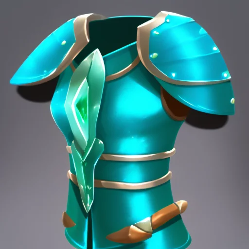 Rpgicondiff0.15 A Picture Of Turquoise Armor, Breastplate, M...