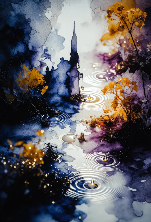 Zidiusart, A Loose Wet-on-wet Watercolor Captures A Chaotic...