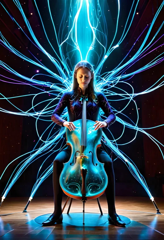 Lorabiolumins V10.85 Biolumens Universe, A Solo Cellist Perf...