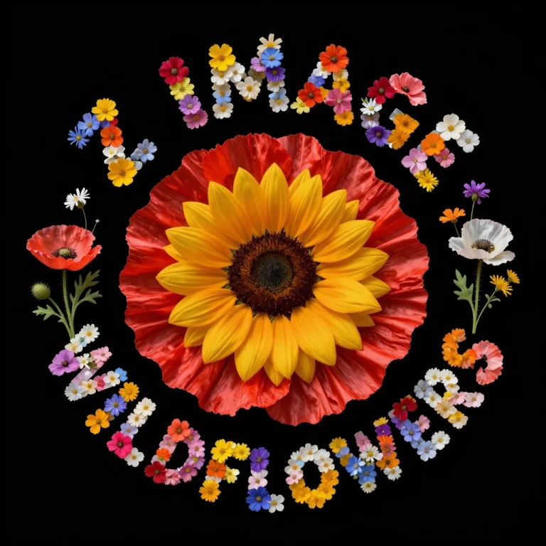 Create A Ring Of Colorful Wildflowers In The Center Of The I...