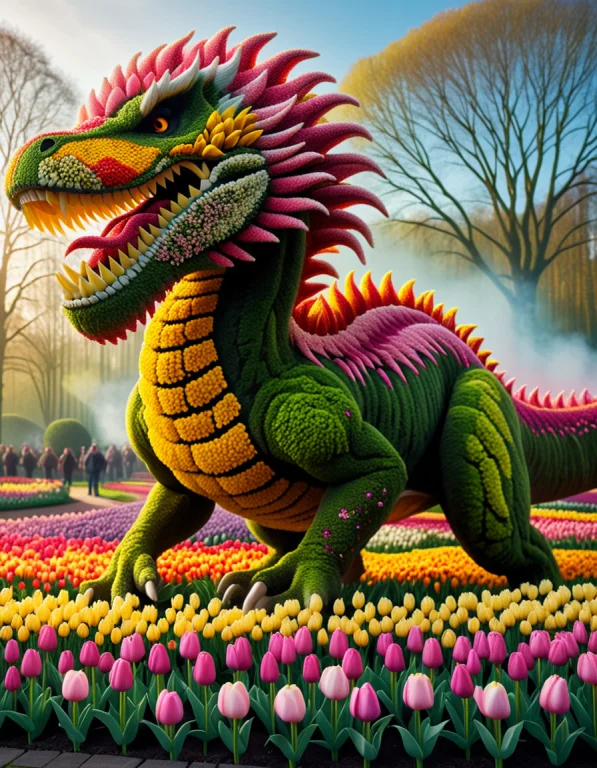 Tulipmania, An Enormous Tyrannosaurus Rex Anatomically Const...
