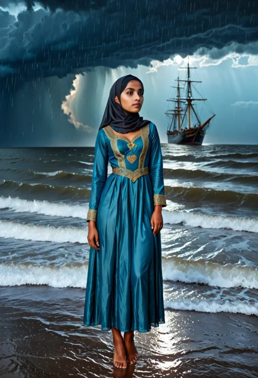 Gzgvy A Highly Realistic Full-body Photograph Of An Indian W...