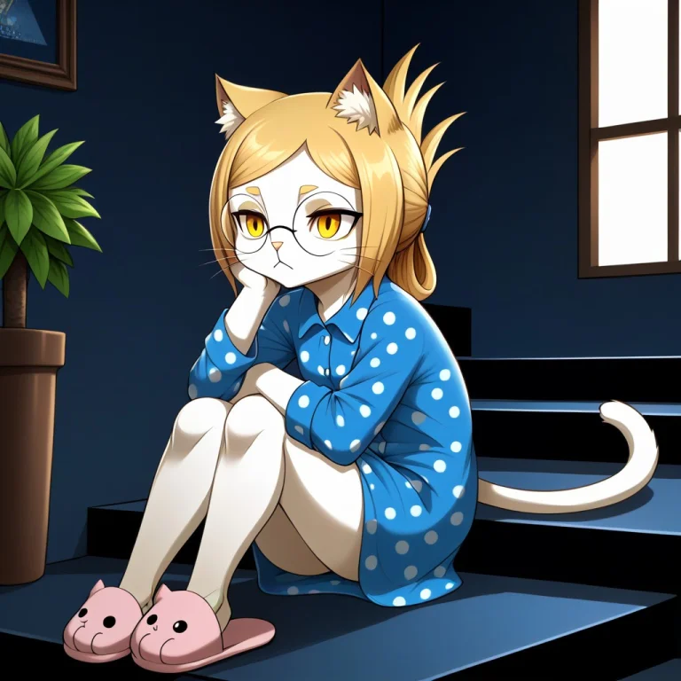 Tonerico, Hitoner, 1girl, Solo, Furry, Furry Female, Cat Gir...