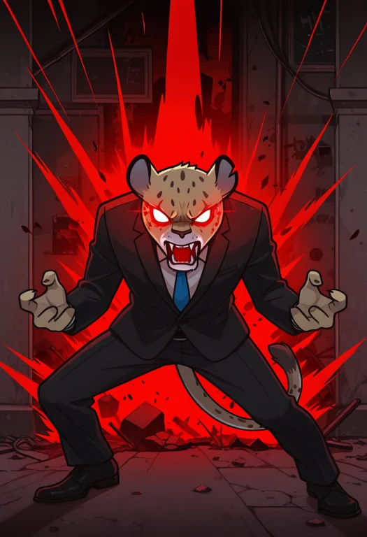 Detailed Eyes, Official Art, Aggretsuko Style, 1boy, Solo, H...