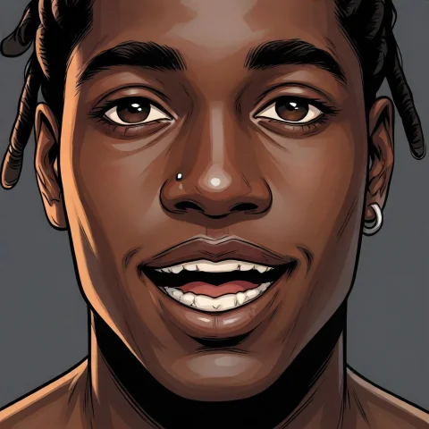 Cesarggbr, 1man, Solo, Dark-skinned Male, Very Dark Skin, Dr... — Stable Diffusion AI Prompt: cesar_ggbr, 1man, solo, dark-skinned male, very dark skin, dreadlocks, clean-sha...