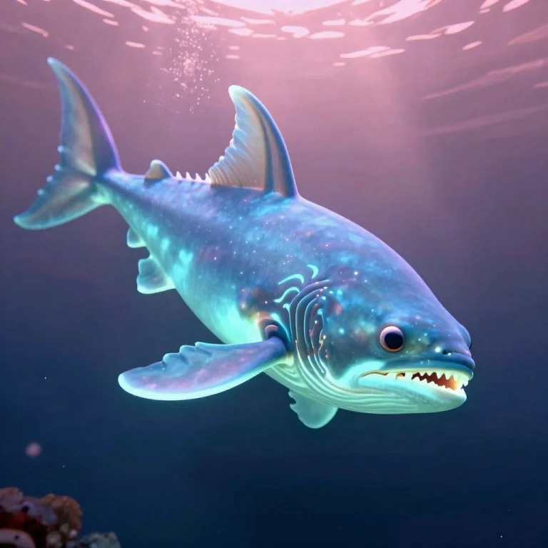 A Deep-sea Leviathan Lit By Its Own Glow, Art Nouveau, Cinem...