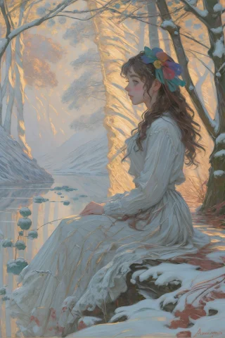 1girl, Loramonetv16 Monet, Oil Painting Style, Romanticism A... — Stable Diffusion AI Prompt: 1girl, monet, oil painting style, romanticism art by Alexandre Antigna, (Female...