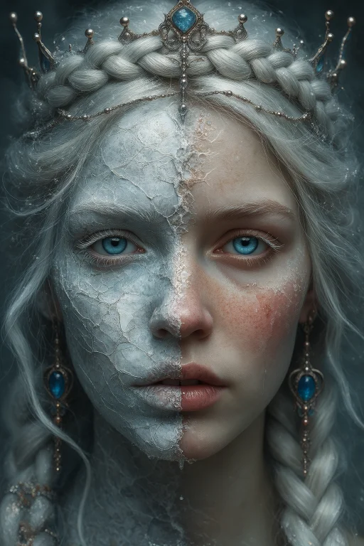 Fairytale Thaw Portrait, Close-up Of A 400-year-old Winter S...