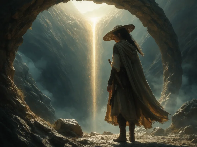 Cinematic Film Still Dylan Cole Fantasy Vista Style, Monumen...