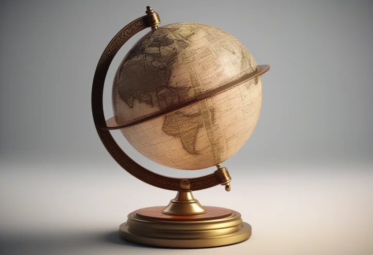 An Antique Globe Gone Soft With Age, Blender Render, Subsurf...