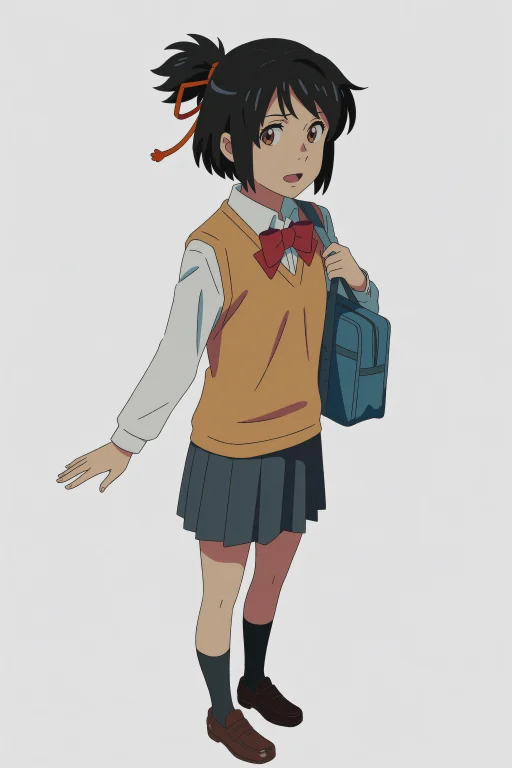 Shinkai Makoto Style, Your Name Style, Miyamizu Mitsuha, 1gi...