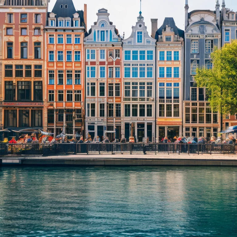 Calm Water In European City