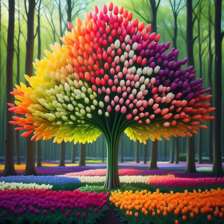 A Tulip Tree, Individual, Distinct Flower Shapes That Make U...