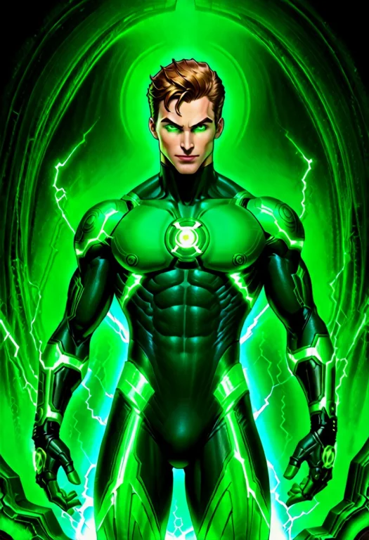 Necron,green Lantern, Electricity, Green Glow, Green Theme,h...
