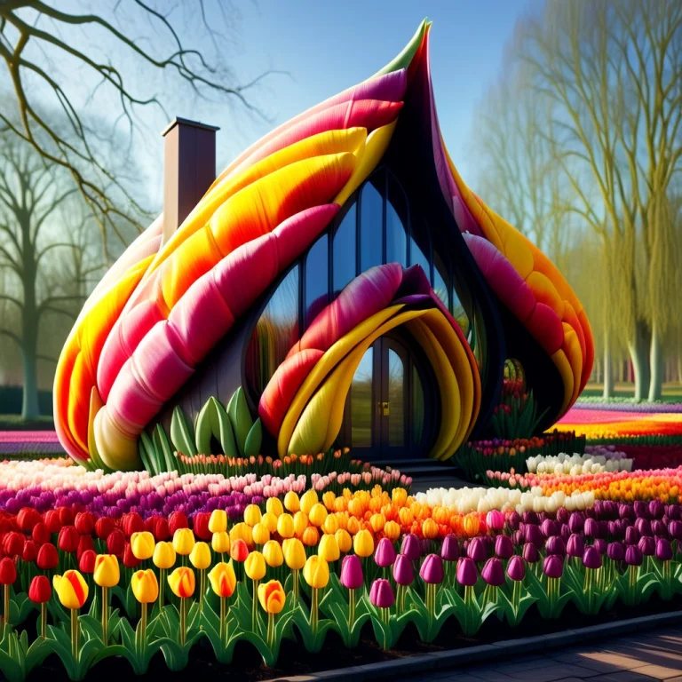 A Tulip House, Individual, Distinct Flower Shapes That Make...