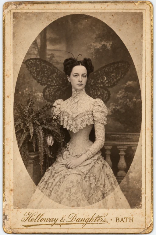 Make A Victorian Cabinet Card, 23 Portrait. A Sepia Albumen...