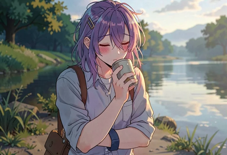 No Humans, Waist-length Hair, Twilight-colored Hair, Messy H...