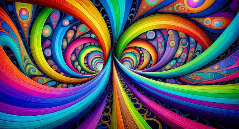 ,artspiral, Abstract, Psychedelic Art Nouveau Illustration,...