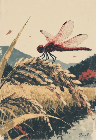 Japanese Anime Illustration, Oil Painting Hard, A Japanese R... — Stable Diffusion AI Prompt: japanese anime illustration, oil painting \(hard\), A Japanese rural landscape a...