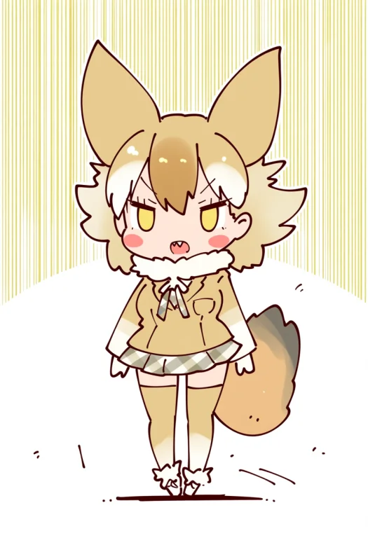 Coroha, Coyopotato, Kemono Friends, 1girl, Wolf Ears, Wolf T...