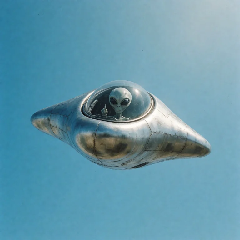 Cinematic Digital Art, A Small Idiosyncratic Alien Spacecraf...
