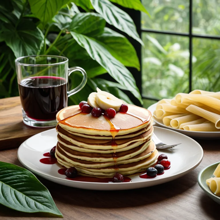 Foodbotanicalgreen2, Product Photography Of A Stack Of Panca...