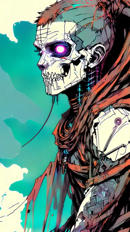 Nvinkpunk, A Skeleton Man With Bits Of Flesh Hanging Off His...