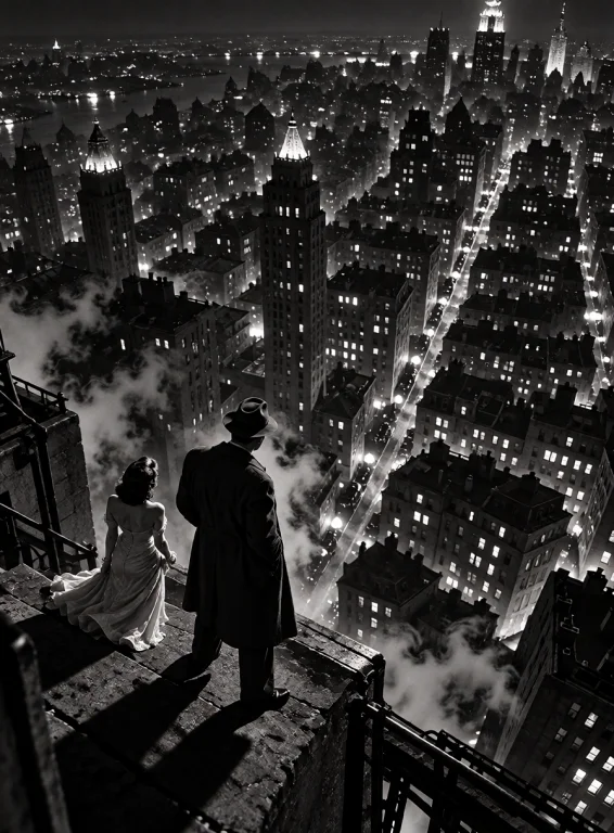 Lorakreanoirstyle1an Isolated Private Detective In A Dark Fe...