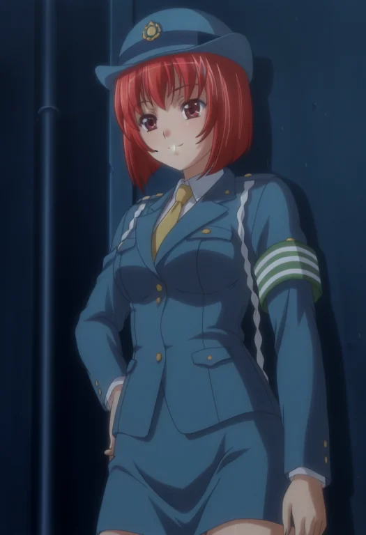 Solo, 1girl, Rrrsaegamiorihime, Police Uniform, Policewoman,...