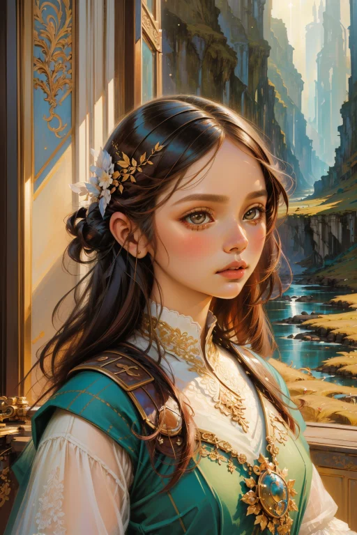 1girl, Lorastylemix1 Stylemix, Art By Tran Nguyen1.3 , Lands...