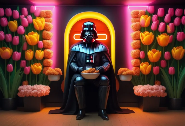 Jaynl-tm, Full Body Shot Of Darth Vader Sitting On A Toilet...