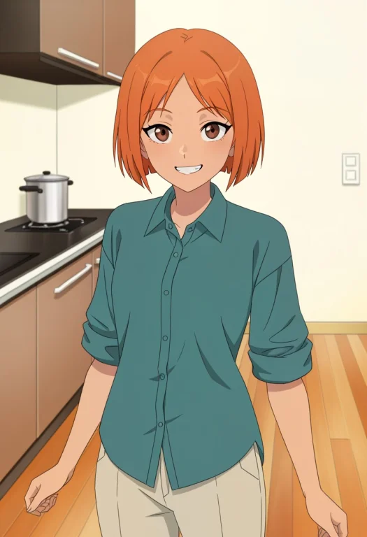 L01sl4n3, 1girl, Solo, Short Hair, Brown Eyes, Bob Cut, Part...