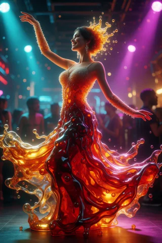 Generation Modekrea2txt2img Positive Promptdressed In Flowin... — Stable Diffusion AI Prompt: Generation Mode:krea2_txt2img Positive Prompt:dressed in flowing Liquid F1zz, a...