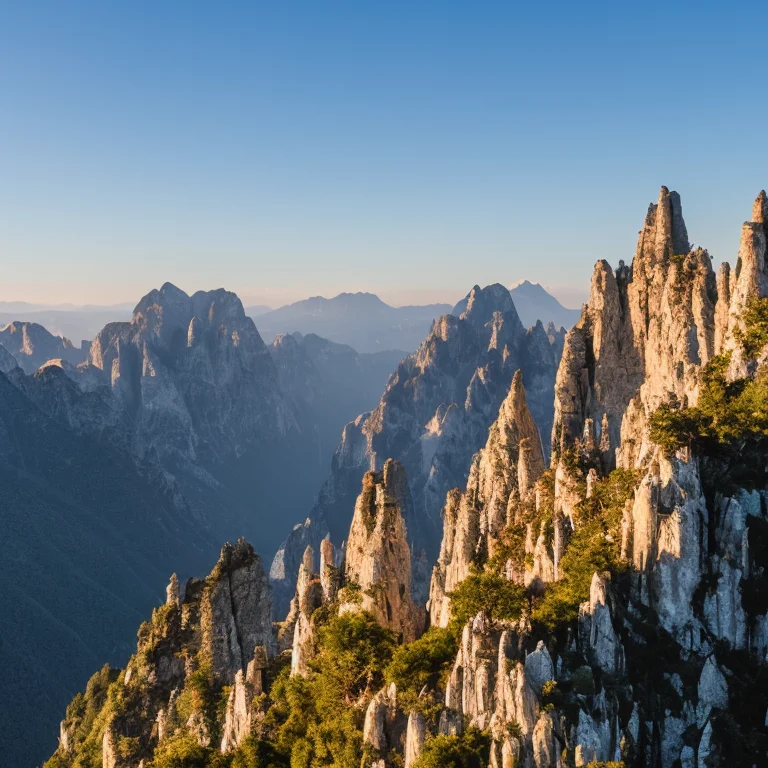 Vertical Mountain Peaks