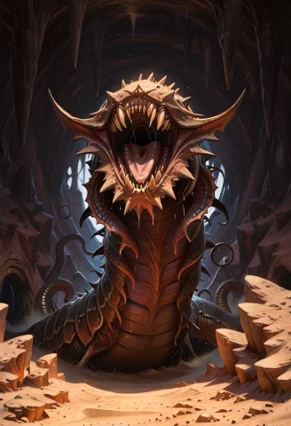 Macro Close Up, Open Jaws, Outside, Open Mouth With Giant Fa... — Stable Diffusion AI Prompt: macro close up, open jaws, ((outside)), ((open mouth with giant fangs close-up v...