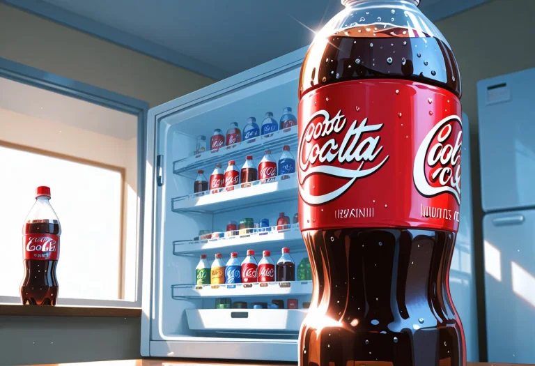 Macro Close Up, Bottles, A Close-up Front View Of The Refrig...