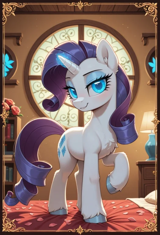 Rarity Mlp, Feral Quadruped Pony, Friendship Is Magic, White...