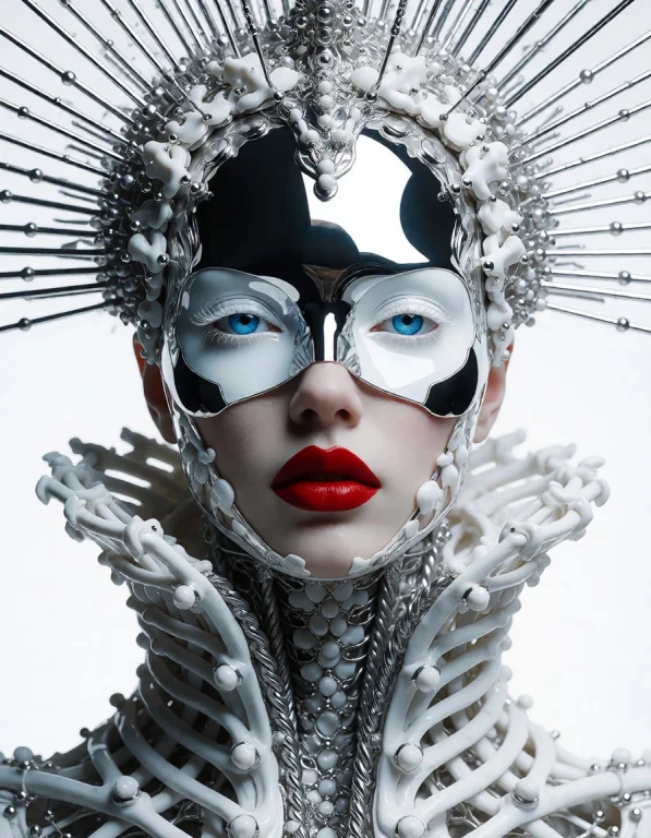 A Hyper-detailed Portrait Of Divinity Featuring A Blend Of W...