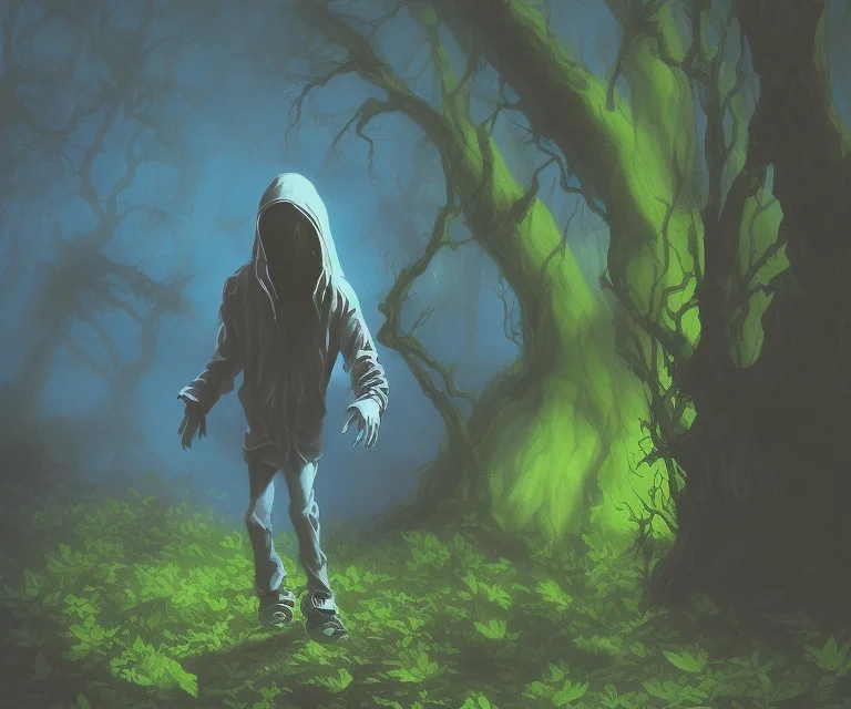 An Alien Walking Through The Forest, Neundies Style