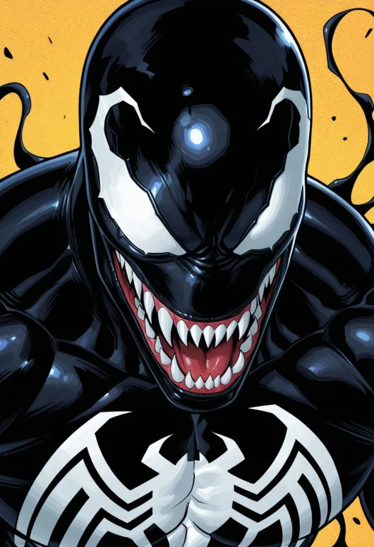 Peter Parker, Venom, Close-up, Male Focus, Western Comics St...