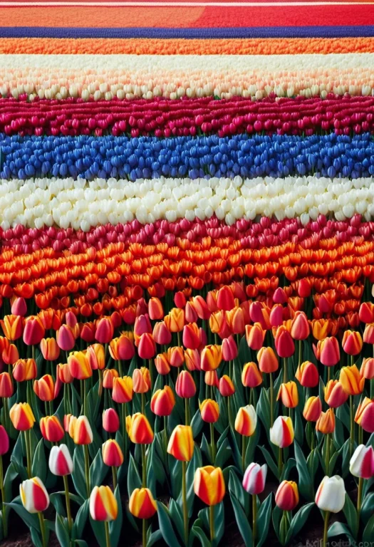 Masterpiece, Amazing Quality, Best Quality, A Bed Of Tulips...