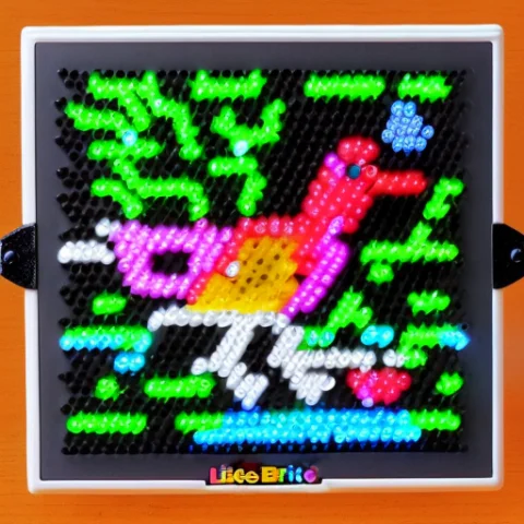 Litebrite Bird, Simple, Recognizable, Colorful — Stable Diffusion AI Prompt: litebrite bird, simple, recognizable, colorful
