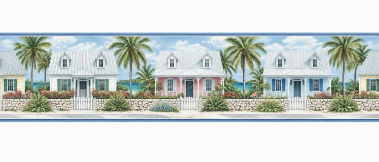Wallpaper Runner Or Border Cayman Islands Caymanian Cottages...