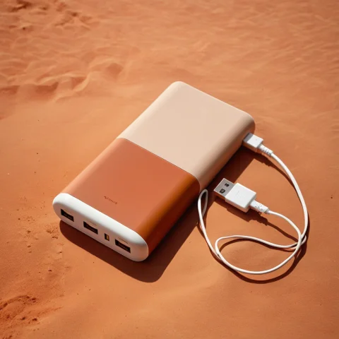 Loratechearthtonev10.80, Techearthtone, A Portable Power Ban... — SDXL AI Prompt: , techearthtone, a portable power bank on a warm terracotta and sand earth-tone...